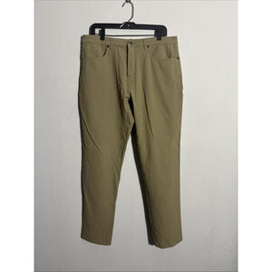 EUC MEN’S OLIVERS PERFORMANCE KHAKI PANTS SIZE 34 BEIGE 32 34x32 NYLON